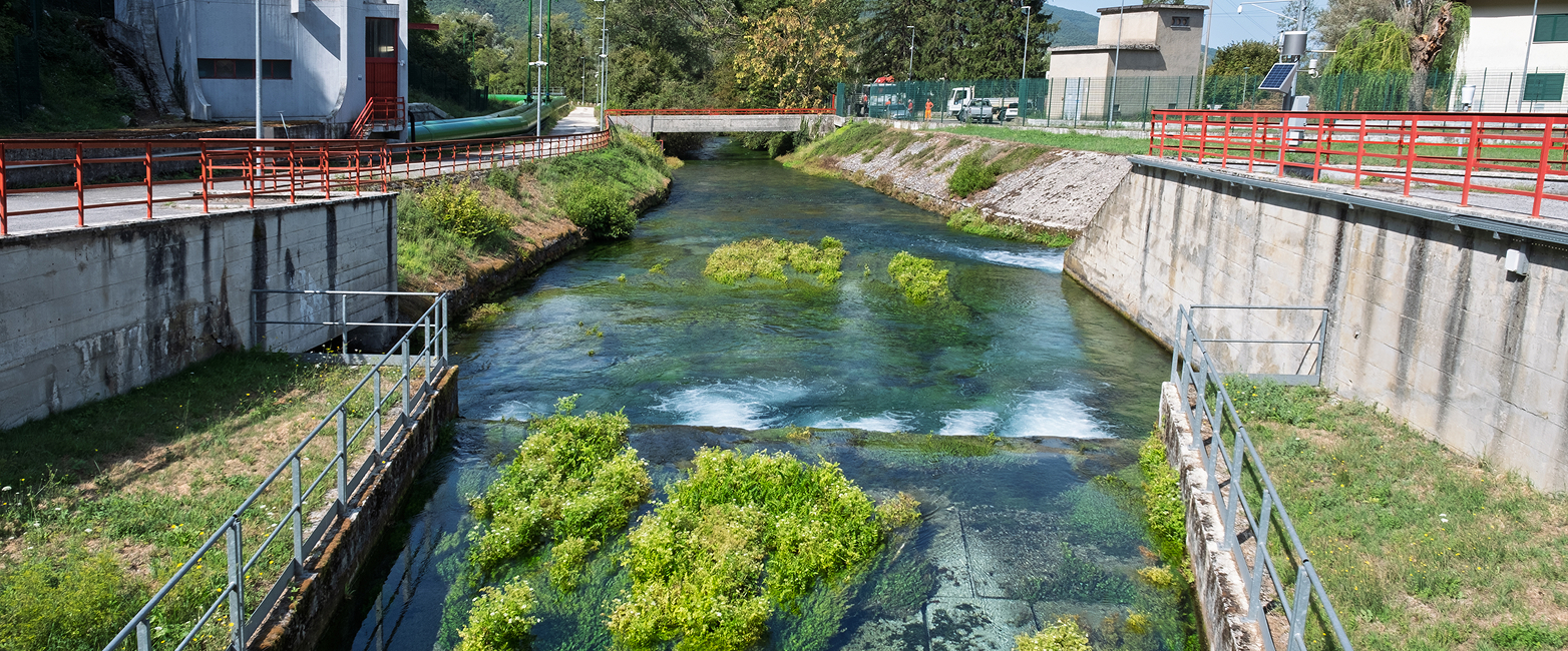 Dettaglio dell'acquedotto del Peschiera gestito da Acea Acqua